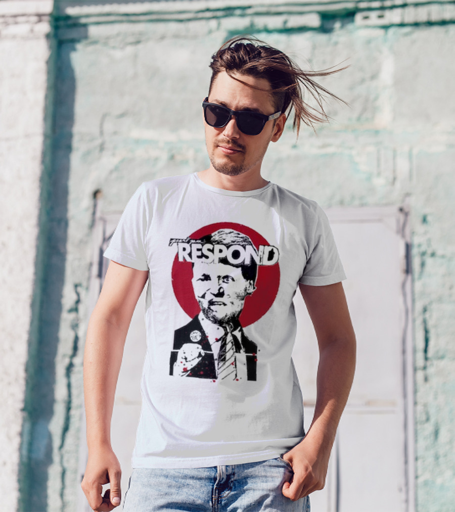 Pearl Jam Respond 2025 Red Circle Silhouette T-Shirt