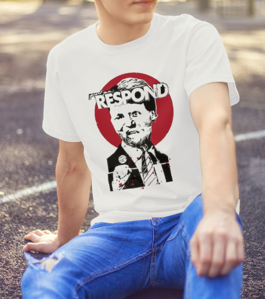 Pearl Jam Respond 2025 Red Circle Silhouette T-Shirt