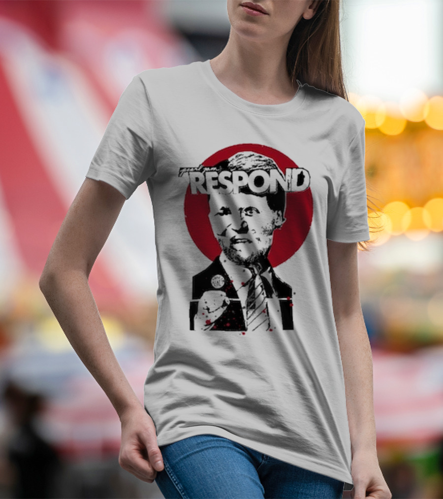 Pearl Jam Respond 2025 Red Circle Silhouette T-Shirt