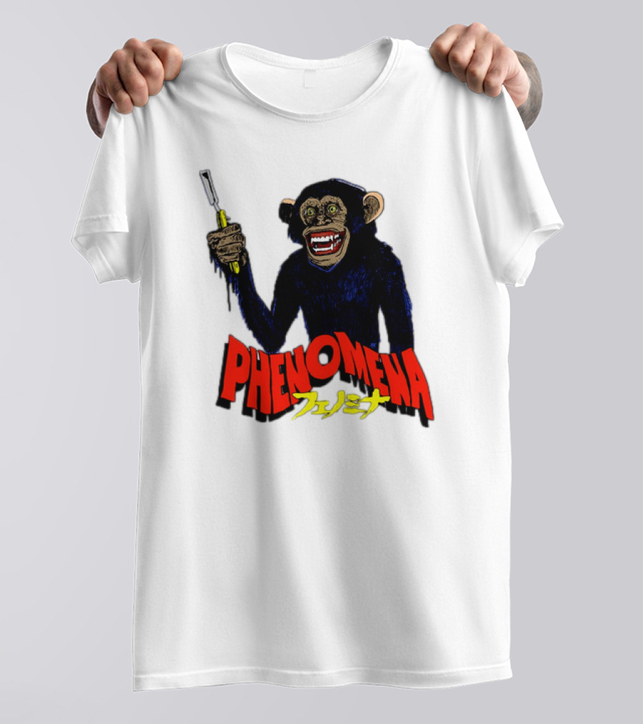 Phenomena フェノミナ Monkey Holding Razor T-Shirt