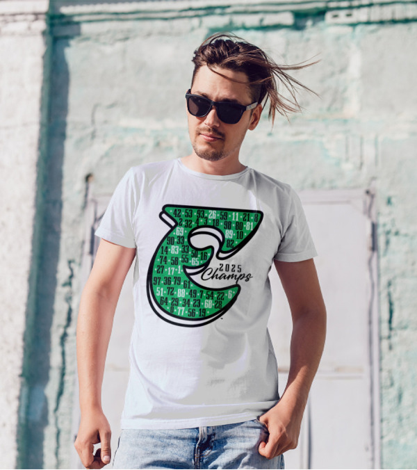 Philadelphia E 2025 Champs Numbers Design T-Shirt