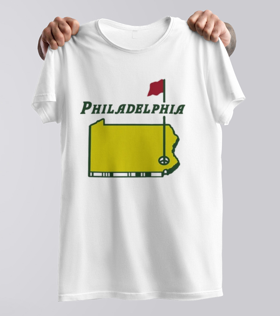 Philadelphia Masters Golf Pennsylvania Flagstick Icon T-Shirt