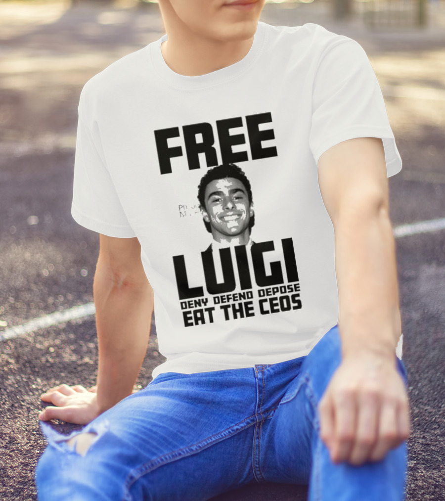 Portland USA Free Luigi Deny Defend Depose Eat The Ceos T-Shirt