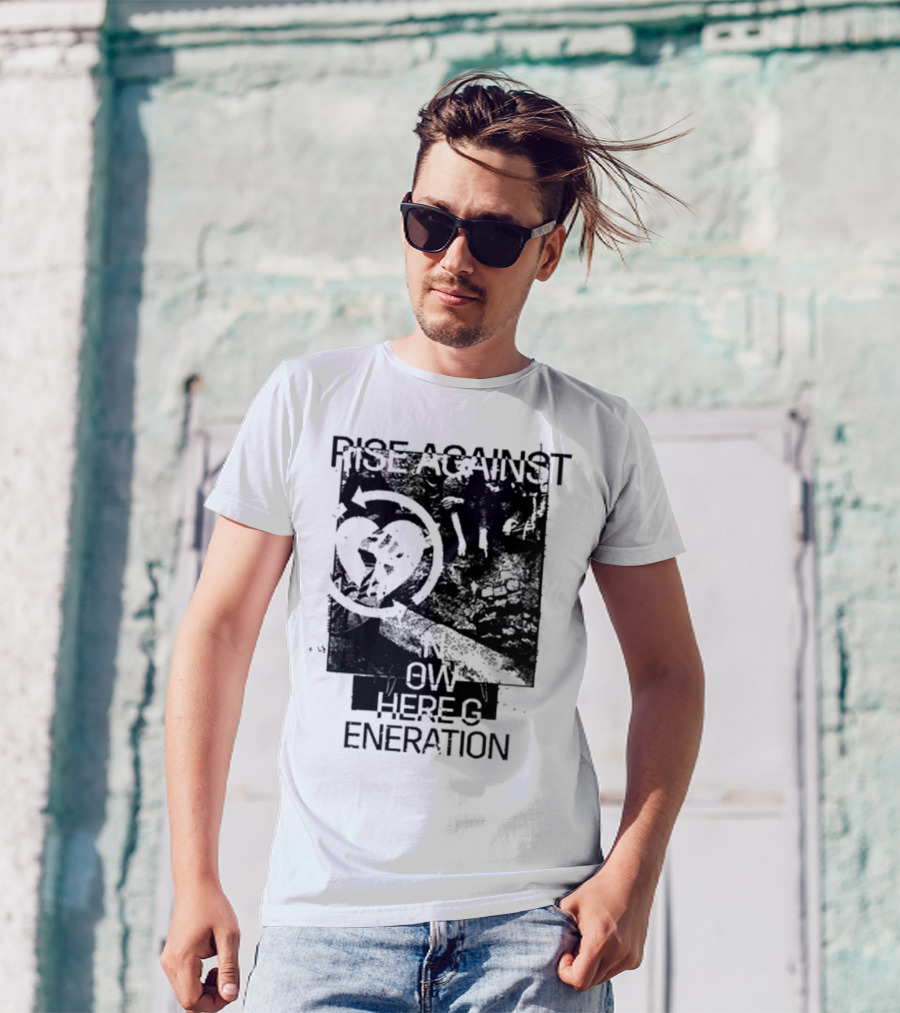 Rise Against Nowhere Generation Street Kids Stop Skeleton T-Shirt