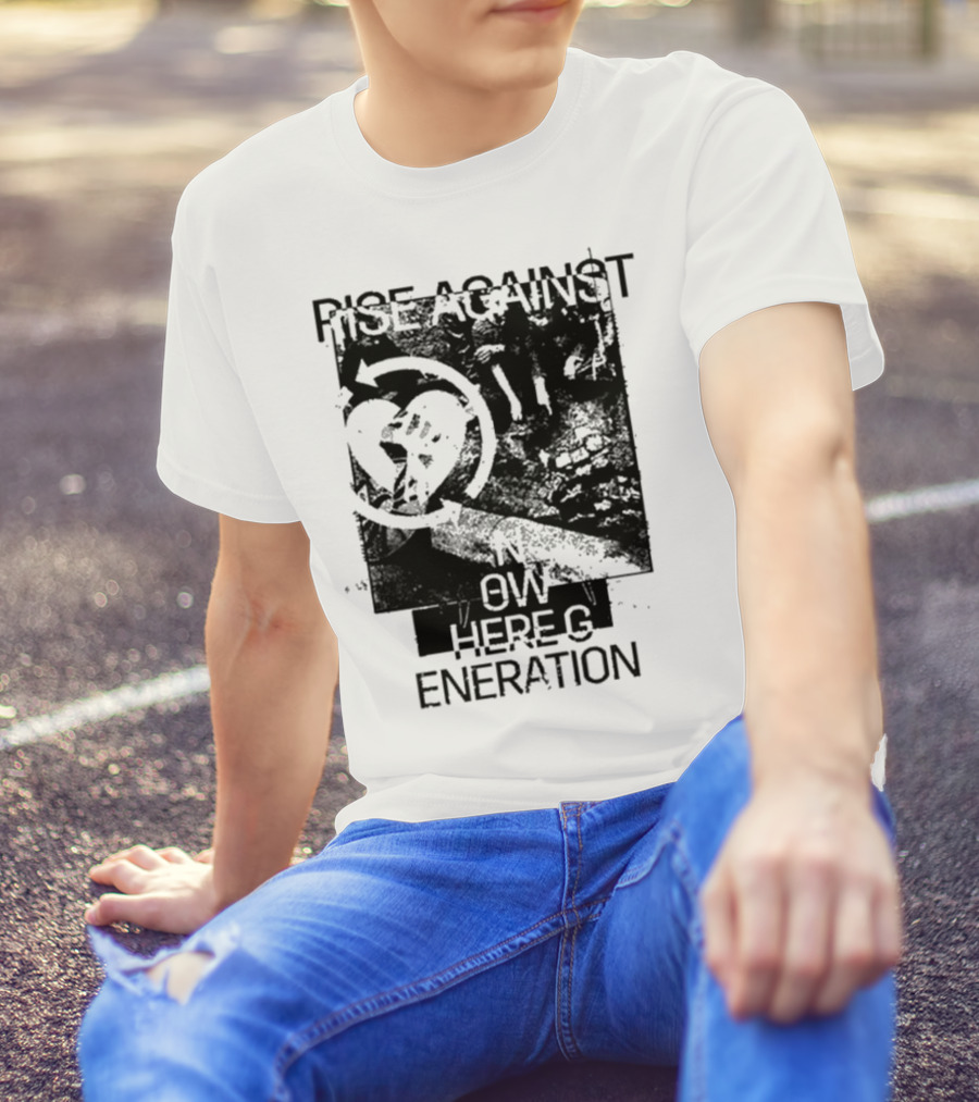 Rise Against Nowhere Generation Street Kids Stop Skeleton T-Shirt