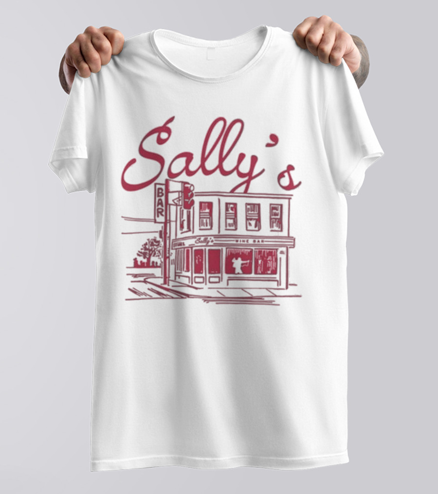 Sally's Role Model Wine Bar Building Sketch T-Shirt