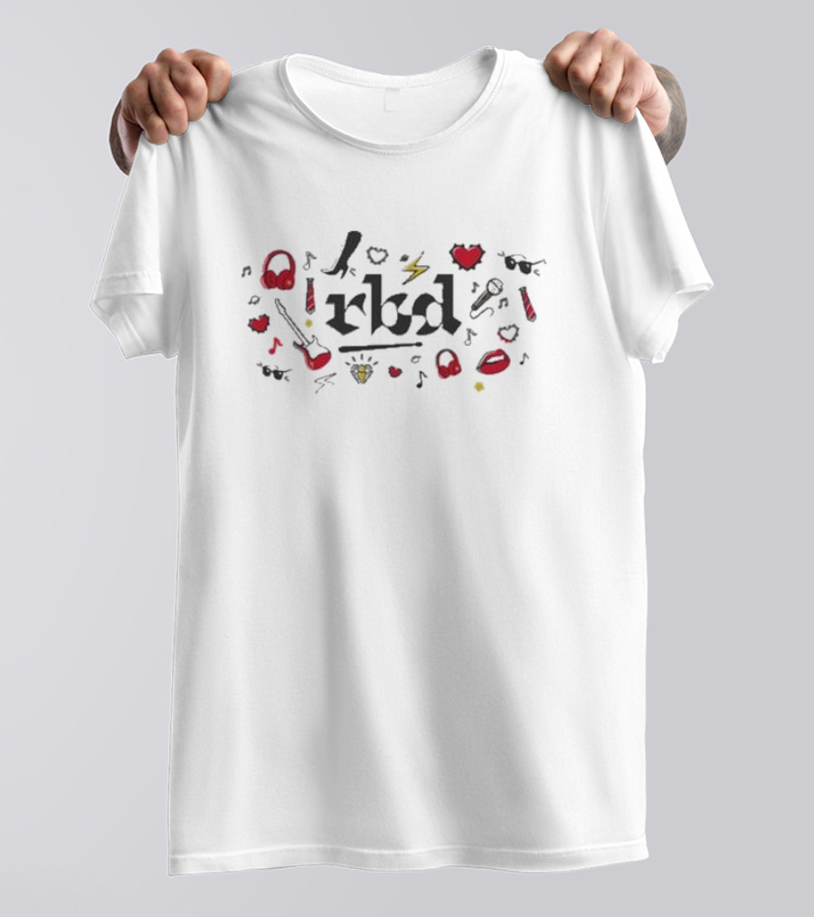 RBD Icon Headphones Guitar Heart Lightning Microphone 2025 T-Shirt