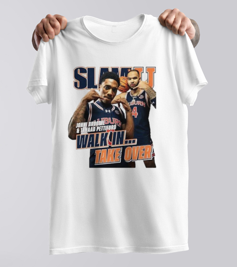 SLAM Auburn Tigers Johni Broome Tahaad Pettiford Walk In Take Over T-Shirt