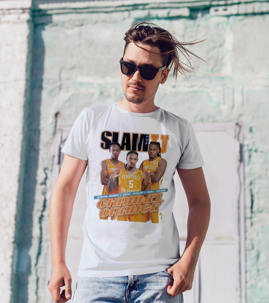 SLAMU Tennessee Volunteers Jordan Gainey Zakai Zeigler Chaz Lanier Channel Orange T-Shirt