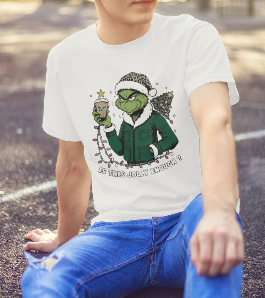 South Florida Bulls Santa Grinch Is This Jolly Enough Merry Christmas T-Shirt