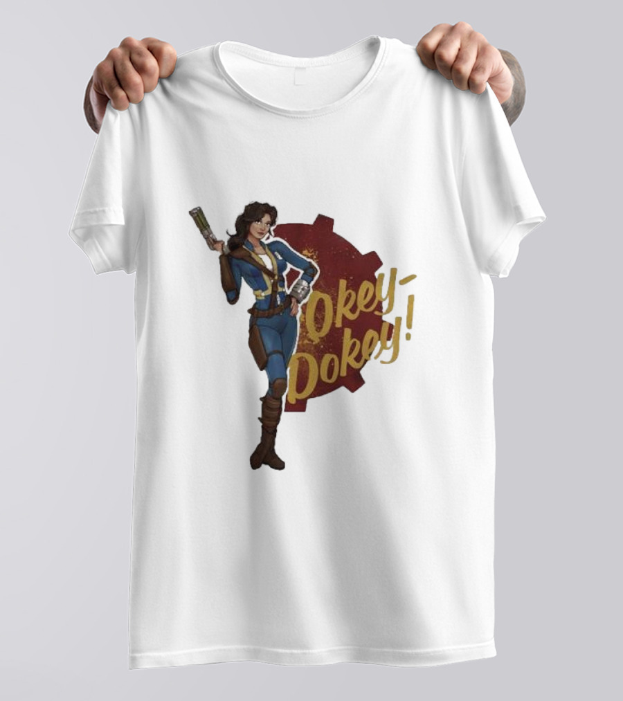 Spartan117gw Okey Dokey Gaming Vault Girl Retro Style T-Shirt