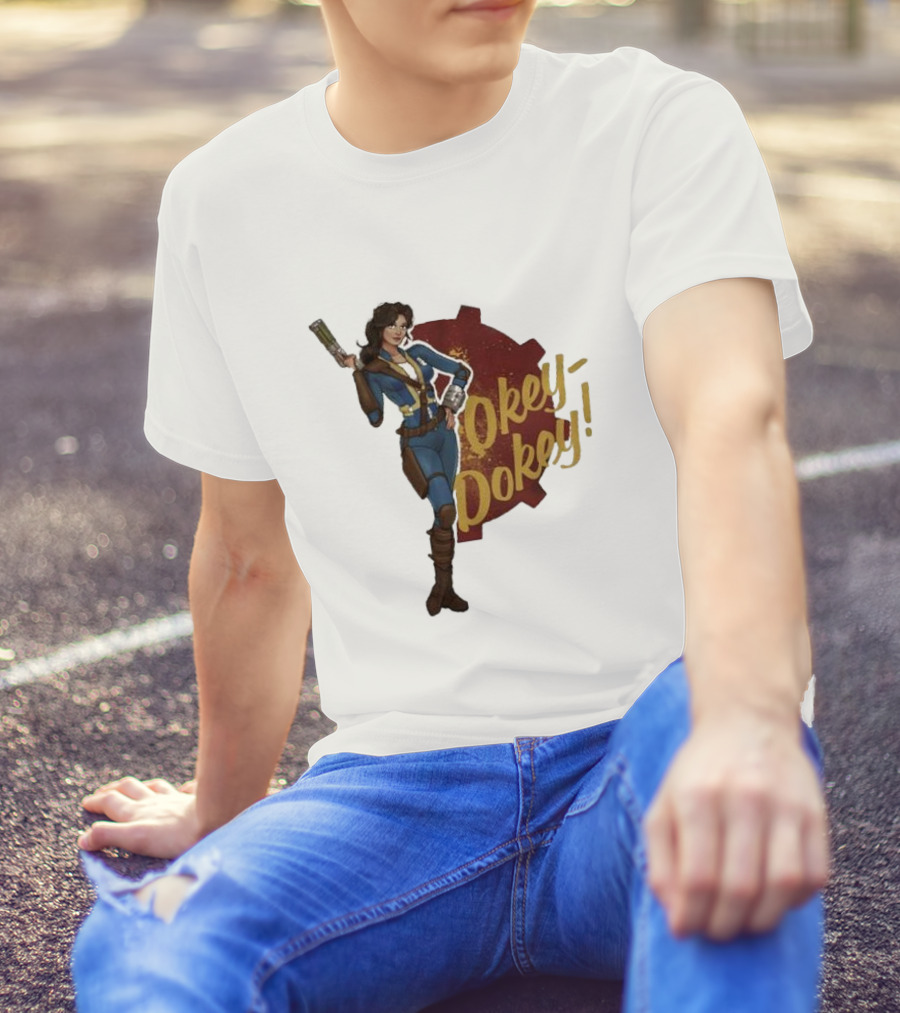 Spartan117gw Okey Dokey Gaming Vault Girl Retro Style T-Shirt