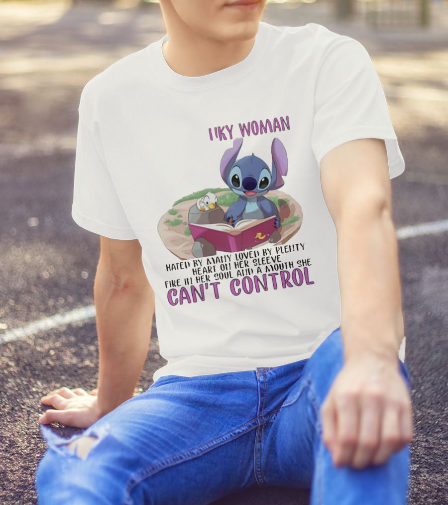 Cranky Woman Stitch Can't Control Hated By Many Loved By Plenty T-Shirt