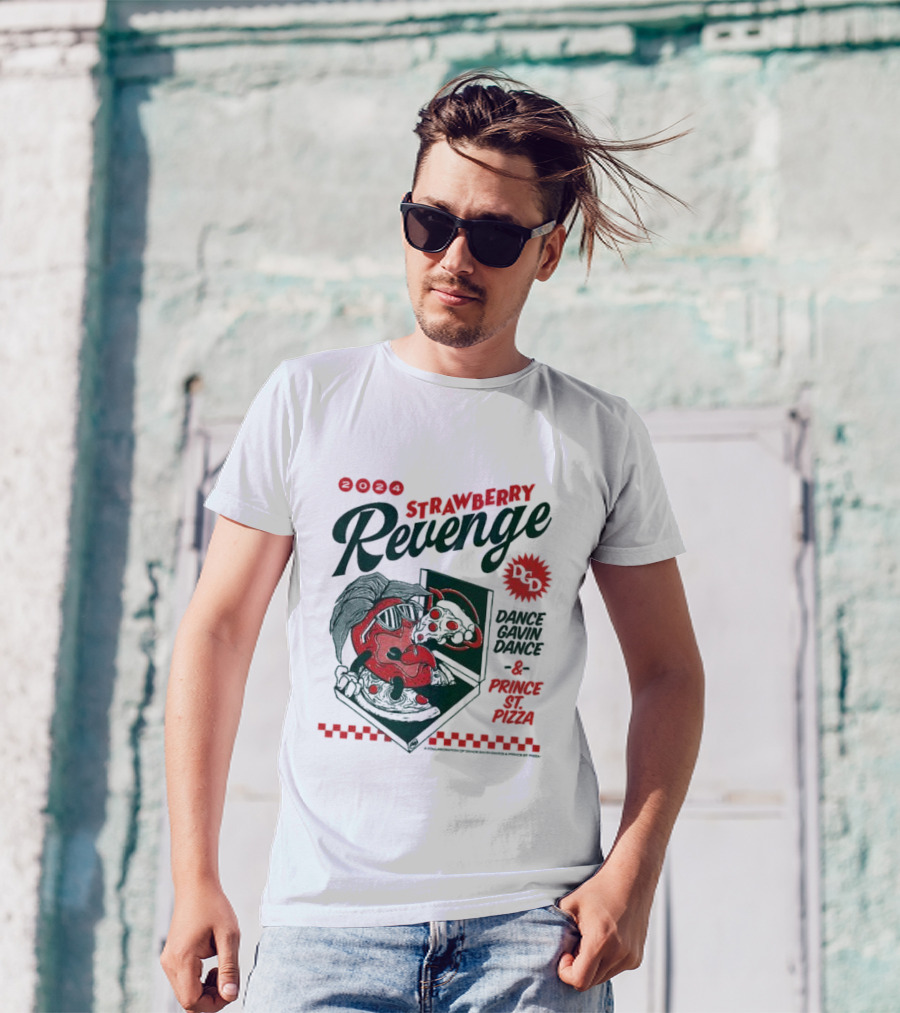 Strawberry Revenge Dance Gavin Dance Pizza Parody Pizza T-Shirt