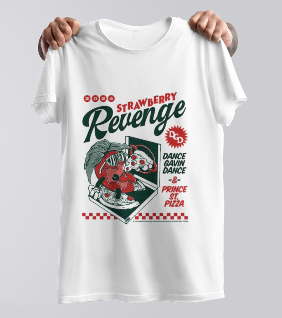 Strawberry Revenge Dance Gavin Dance Pizza Parody Pizza T-Shirt