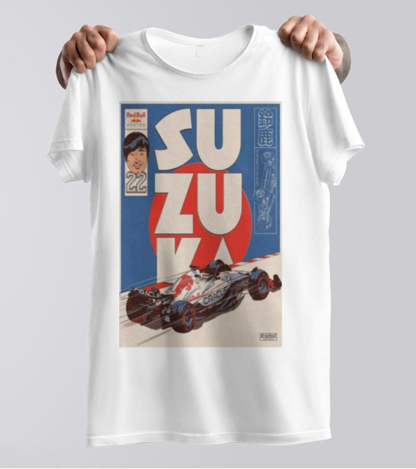 Red Bull Racing Oracle Suzuka 2025 Special Livery Tour With Number 22 T-Shirt