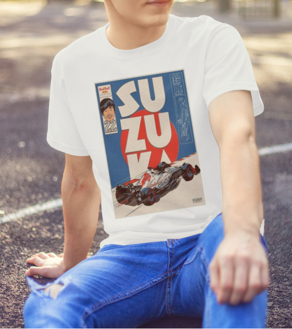Red Bull Racing Oracle Suzuka 2025 Special Livery Tour With Number 22 T-Shirt