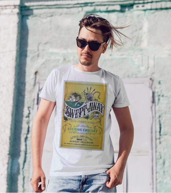 Swept Away One Night Only Reunion Concert April 28 2025 Bowery Ballroom T-Shirt