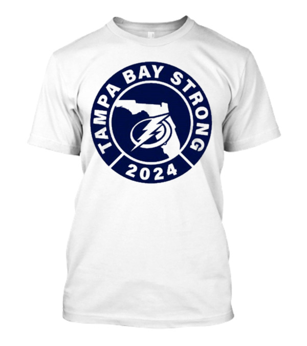Tampa Bay Strong 2024 Florida Lightning Emblem T-Shirt
