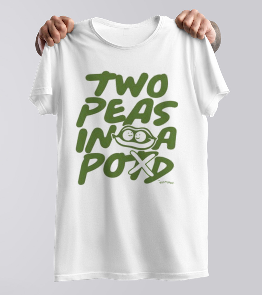 Two Peas In A Pod Tanner Smith Playful Pea Doodle T-Shirt