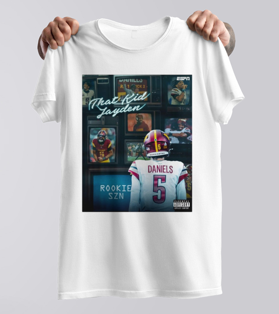 ESPN Rookie SZN That Kid Jayden Daniels Washington 5 T-Shirt