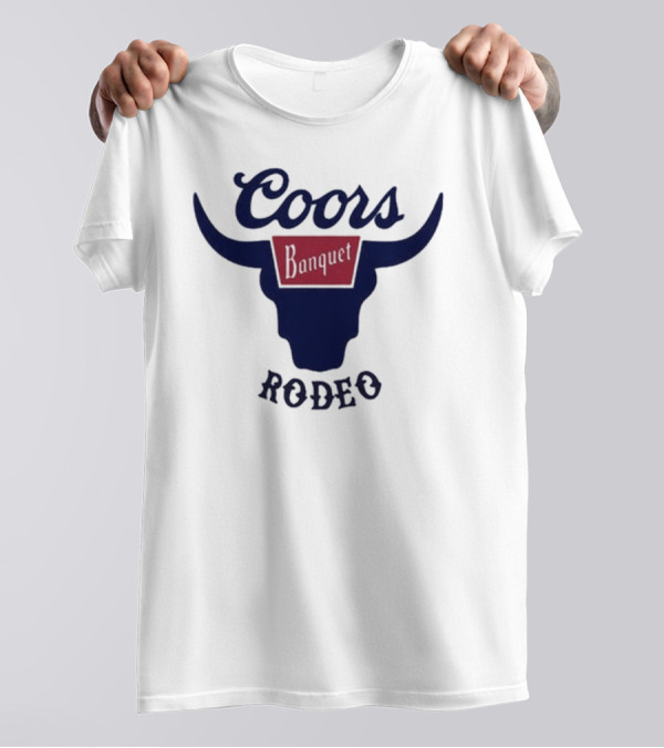 Coors Banquet Rodeo Tara Fabulousbutevil Bull Horns T-Shirt