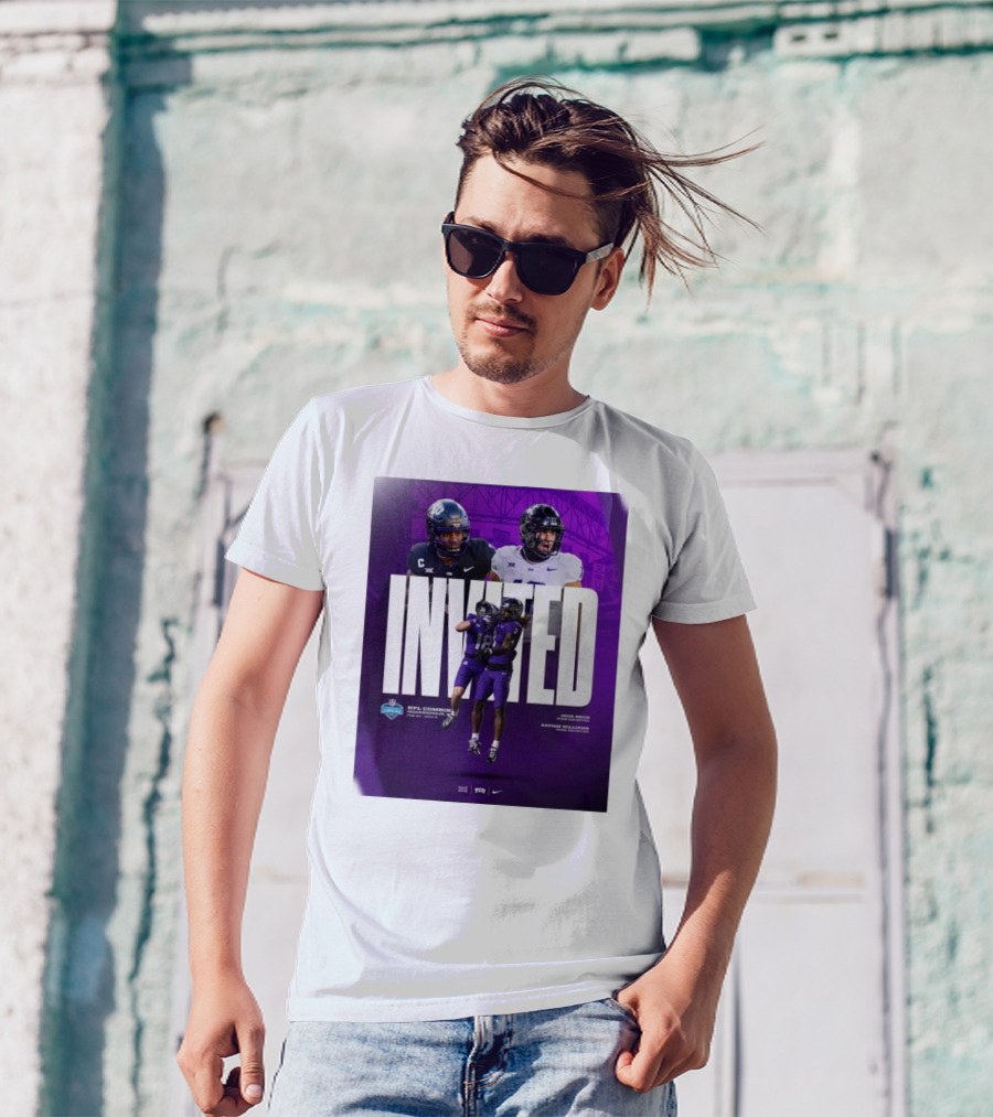 Invited NFL Combine TCU Horned Frogs Jack Bech Savion Williams Wide Receivers Indianapolis 2024 T-Shirt