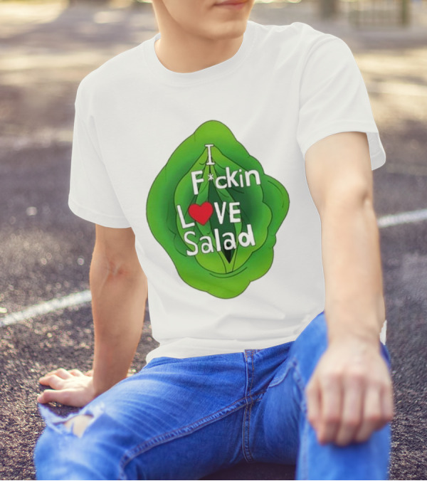 The Beaver Family I F*ckin Love Salad Leaf Heart T-Shirt