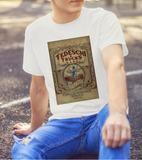 Tedeschi Trucks Band Special Guest Little Feat Live October 22 Live Oak Bank Pavilion Wilmington NC T-Shirt