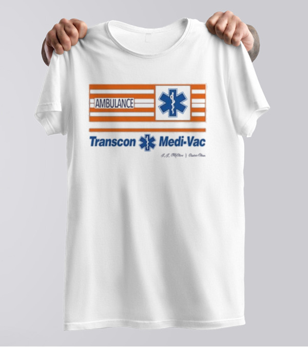 Transcon Medi-Vac Ambulance Cannonball Run E.M.T. Paramedic T-Shirt