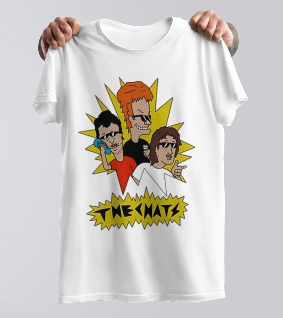 The Chats Buttheads Cartoon Parody Yellow Explosion T-Shirt