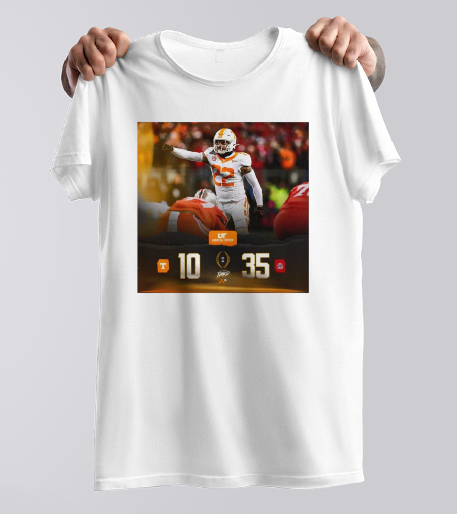 Tennessee Vols 10 Ohio State Buckeyes 35 End Of The Third UT Medical Center T-Shirt