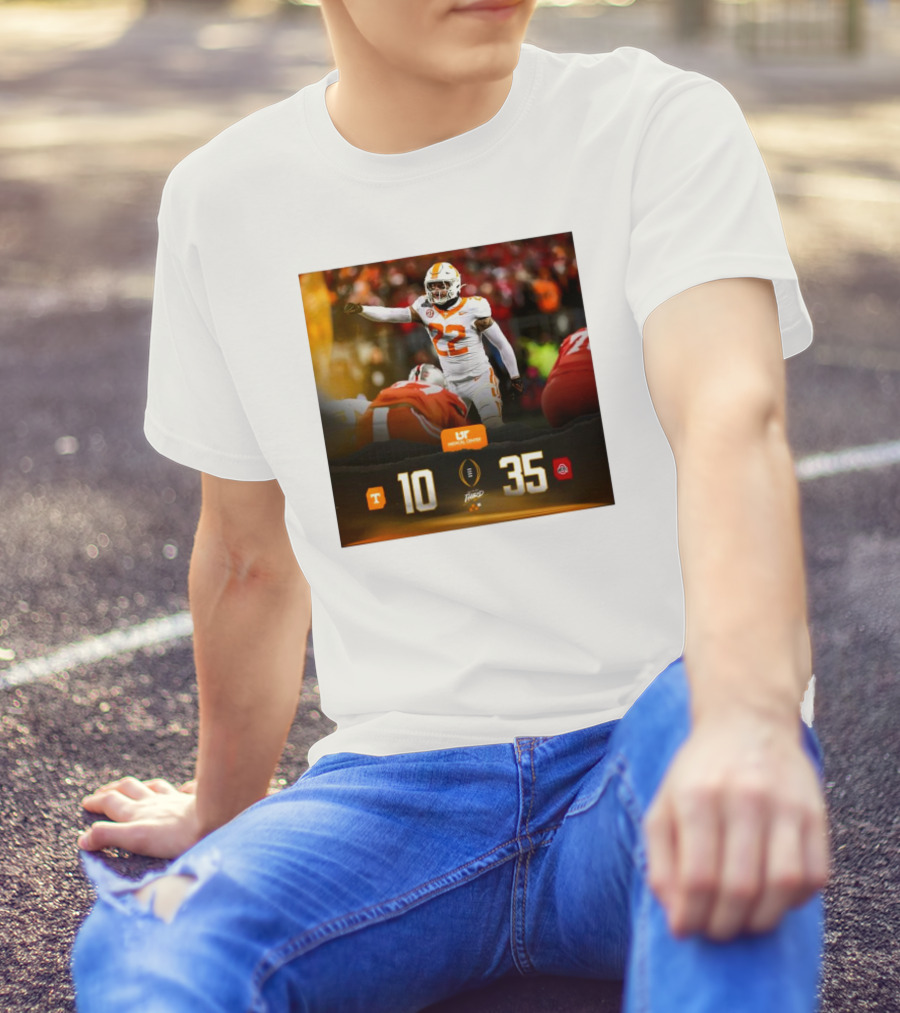 Tennessee Vols 10 Ohio State Buckeyes 35 End Of The Third UT Medical Center T-Shirt