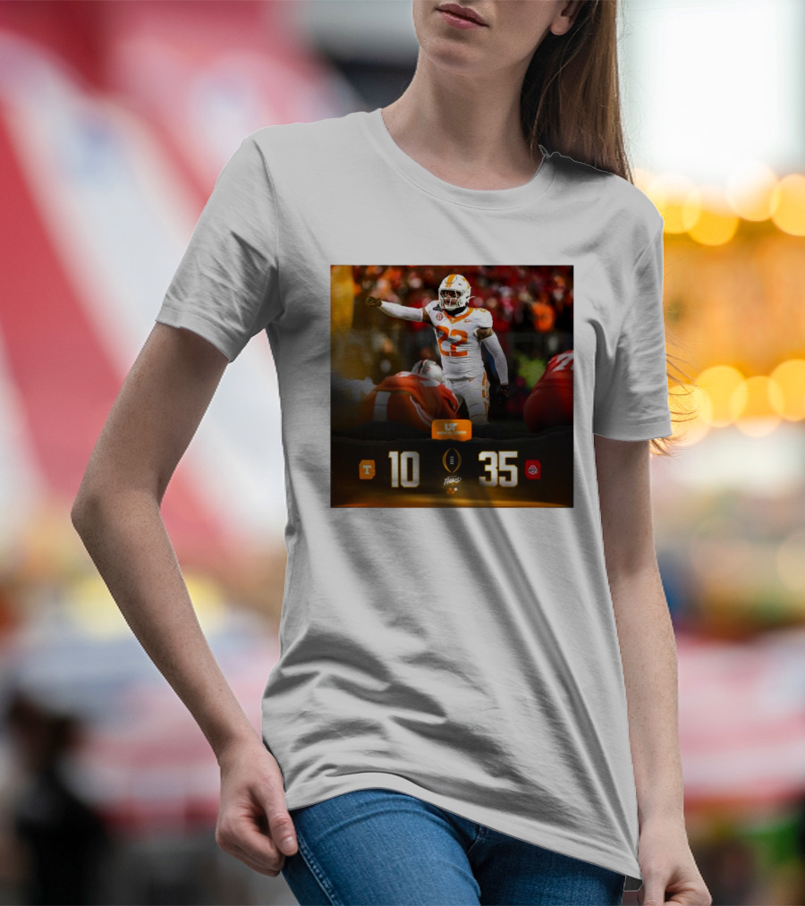 Tennessee Vols 10 Ohio State Buckeyes 35 End Of The Third UT Medical Center T-Shirt