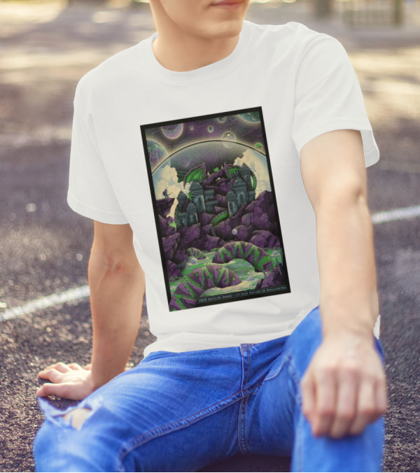The Disco Biscuits 2025 Shows Seattle WA Portland OR Dragon Castle Theme T-Shirt