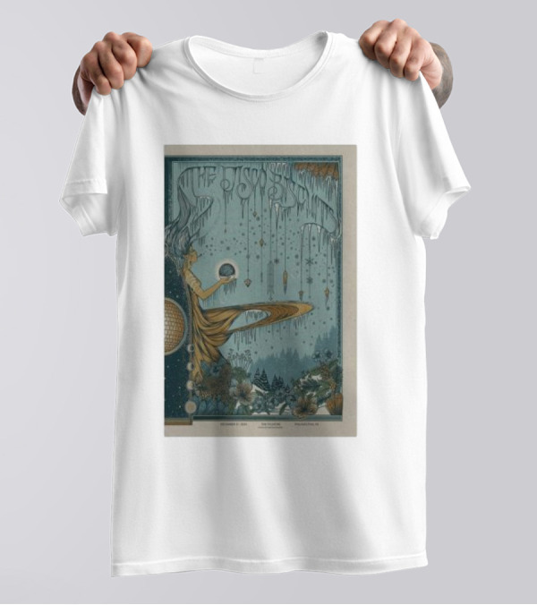 The Disco Biscuits Tour December 31 2024 Philadelphia PA Psychedelic Winter Scene T-Shirt