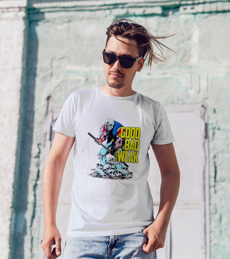 The Good The Bad And The Weak Skeleton Warrior With Skulls T-Shirt