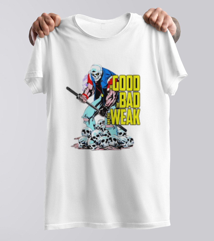 The Good The Bad And The Weak Skeleton Warrior With Skulls T-Shirt