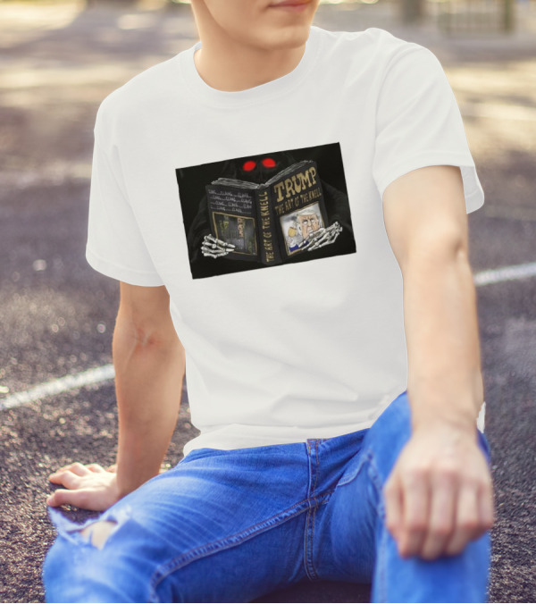 TRUMP The Art Of The Knell Grim Reaper Reading Book T-Shirt