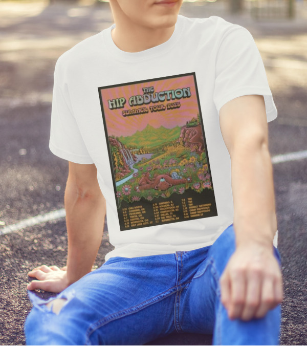The Hip Abduction Summer Tour 2025 Scenic Mountain Meadow Tour Dates T-Shirt
