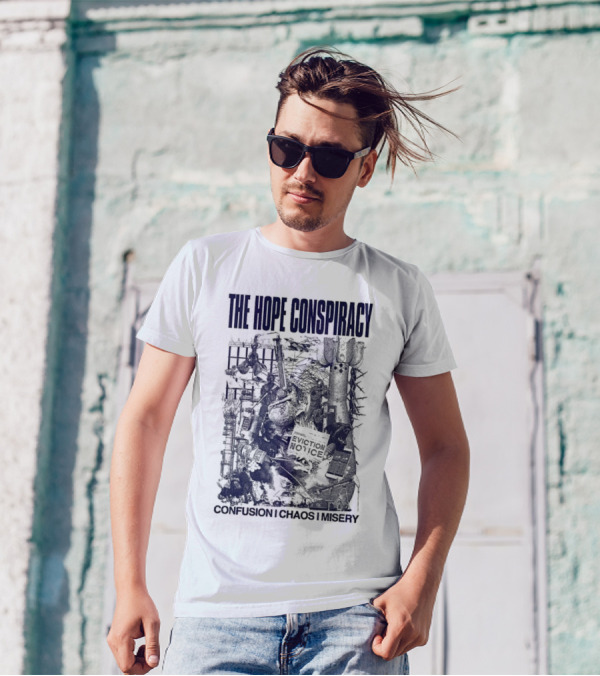 The Hope Conspiracy Branca CCM Natural Vintage-Style Imagery T-Shirt