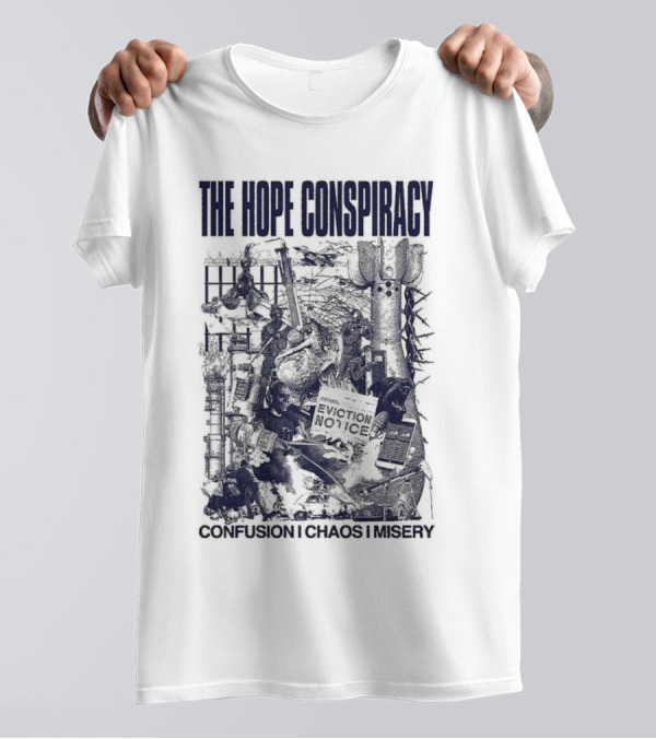 The Hope Conspiracy Branca CCM Natural Vintage-Style Imagery T-Shirt