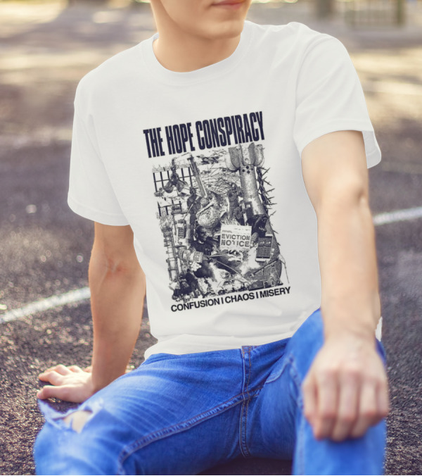 The Hope Conspiracy Branca CCM Natural Vintage-Style Imagery T-Shirt