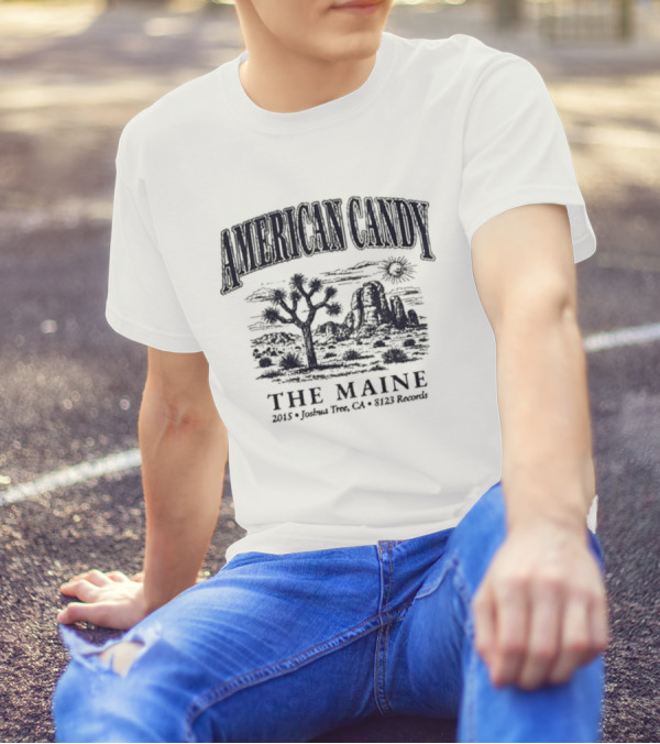 American Candy The Maine 2015 Joshua Thee CA 8123 Records T-Shirt