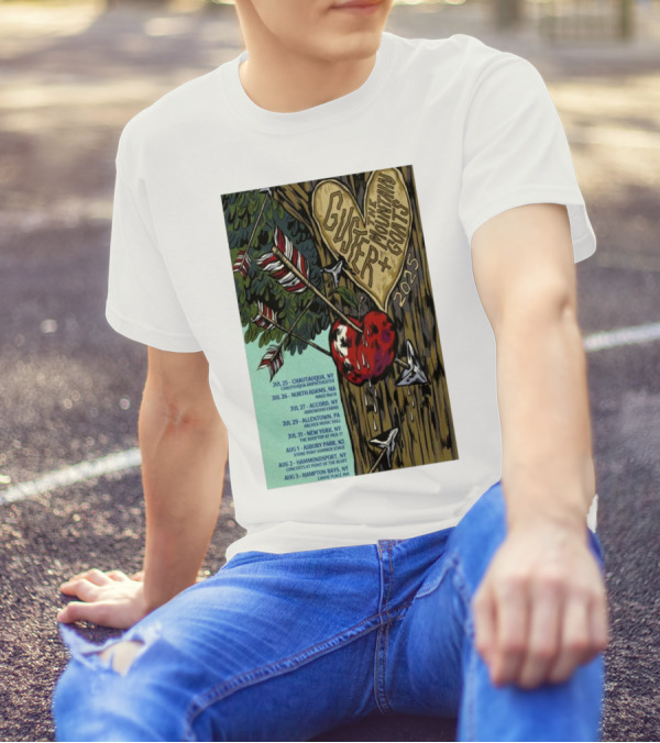 Guster The Mountain Goats Tour 2025 Dates Chautauqua Amphitheater Arrowood Farms Archer Music Hall T-Shirt