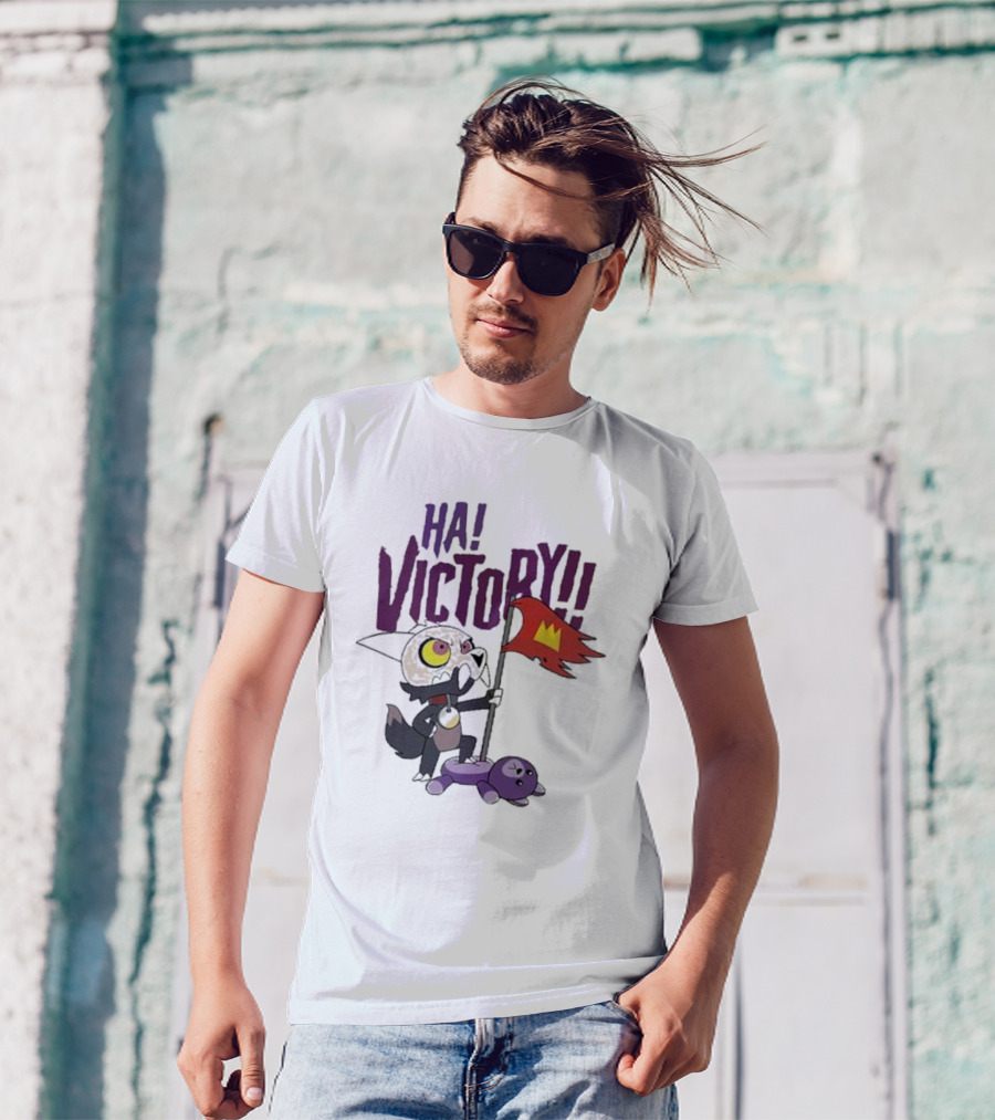 The Owl House Ha Victory King Character And Plush Toy Scene T-Shirt