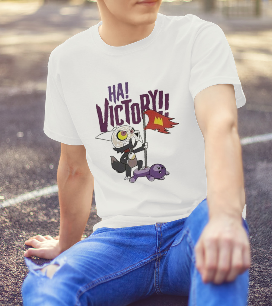 The Owl House Ha Victory King Character And Plush Toy Scene T-Shirt