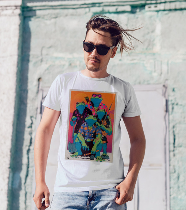 The PUNK FROGS Exotic Tropical Adventure Quartet T-Shirt