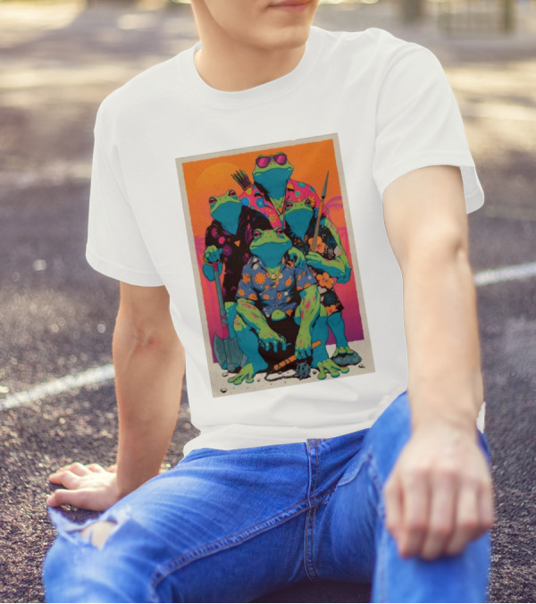 The PUNK FROGS Exotic Tropical Adventure Quartet T-Shirt