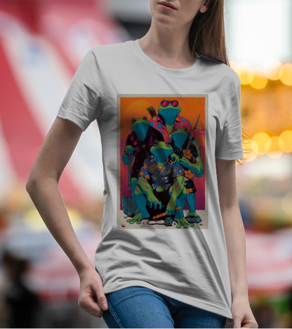 The PUNK FROGS Exotic Tropical Adventure Quartet T-Shirt